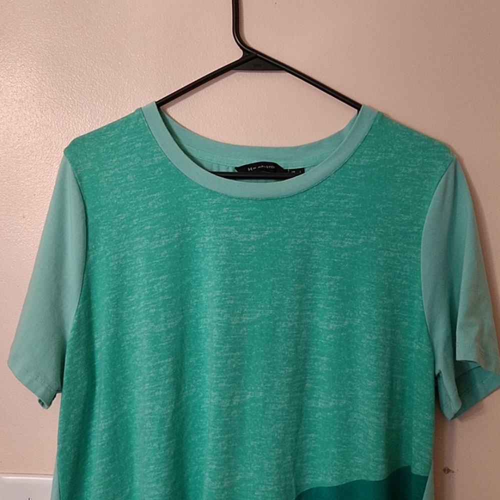H By Halston Color Block T-Shirt Large